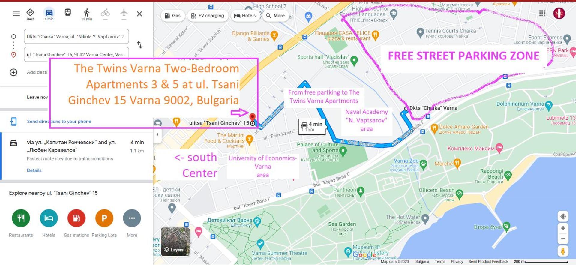 New The Twins Varna Two-Bedroom, Apt 5 At 15 Tsani Ginchev Street, Floor 3 Ngoại thất bức ảnh