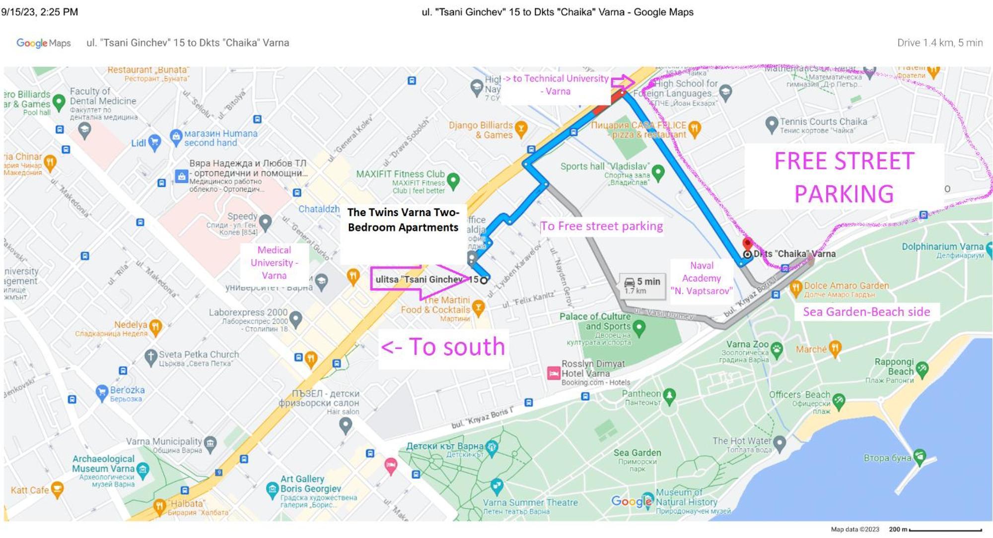 New The Twins Varna Two-Bedroom, Apt 5 At 15 Tsani Ginchev Street, Floor 3 Ngoại thất bức ảnh